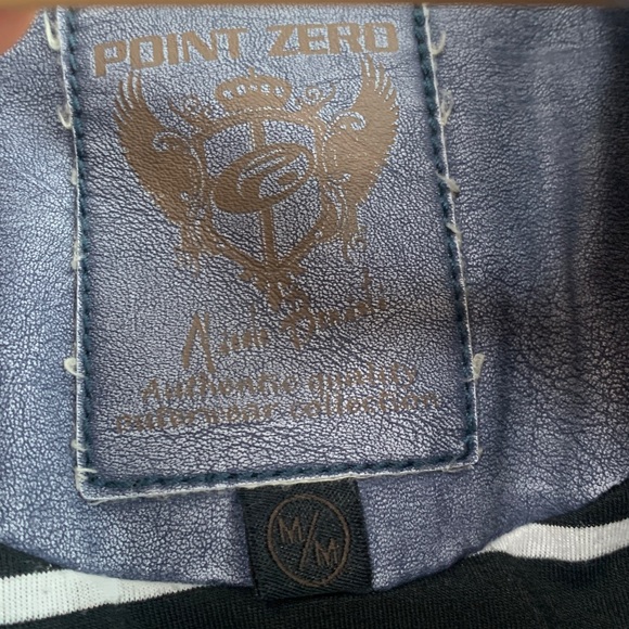 Point Zero Distressed Blue “Denim” Jacket - Picture 7 of 8